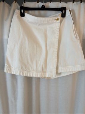 Talbots Ivory/White Skirt with Side Tab Detail